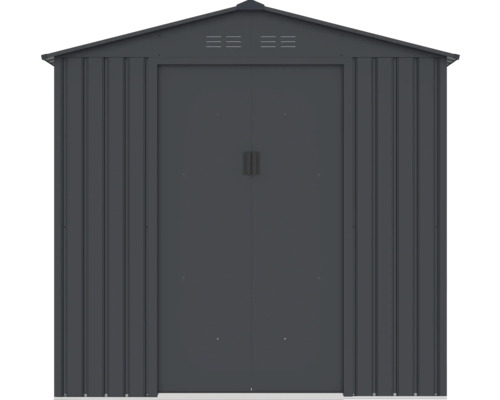 Cabină de grădină metalică cu ușă dublă