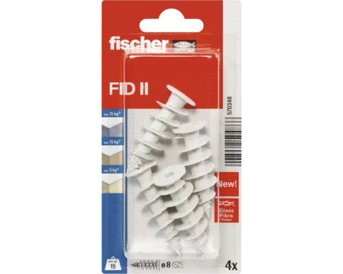 Pachet de dibluri Fischer FID II cu patru bucăți