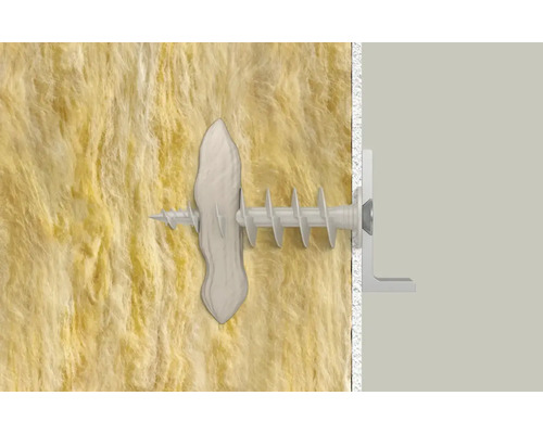 Fixarea unui diblu pentru gips-carton într-un perete cu vată izolatoare