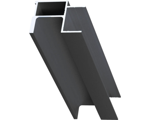Profil mâner U Häfele Ädoor Easy U-18 pentru materiale de 18 mm, din aluminiu eloxat, 2,7m, culoare antracit Profil mâner U Häfele Ädoor Easy U-18 pentru materiale de 18 mm, din aluminiu eloxat, 2,7m, culoare antracit