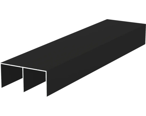 Șină pentru uși glisante superioară Häfele Ädoor , grosime ușă 18mm, 83x2000x40mm (lXLxH), aluminiu negru Șină pentru uși glisante superioară Häfele Ädoor , grosime ușă 18mm, 83x2000x40mm (lXLxH), aluminiu negru