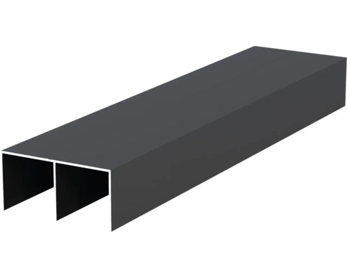Șină pentru uși glisante superioară Häfele Ädoor, grosime ușă 18mm, 83,5x2000x40mm (lXLxH), aluminiu antracit Șină pentru uși glisante superioară Häfele Ädoor, grosime ușă 18mm, 83,5x2000x40mm (lXLxH), aluminiu antracit