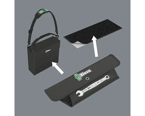 Geantă de scule Wera cu cheie și închidere cu velcro
