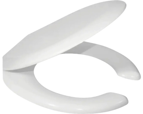 Capac WC pentru persoane cu dizabilități Roca Laos, termoplast, 48x37,5 cm, alb Capac WC din plastic