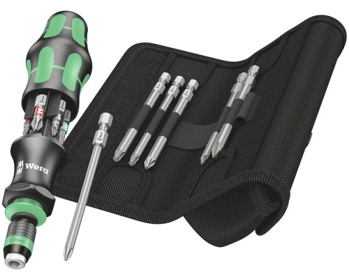 Set șurubelniță pentru biți Wera Kraftform Kompakt Tool Finder 2, 13 piese Set șurubelnițe Wera Kraftform Kompakt cu husă de depozitare pentru biți