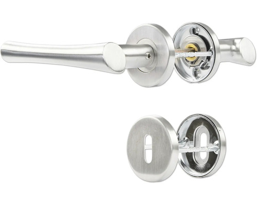 Set mânere de ușă din oțel inoxidabil cu rozete