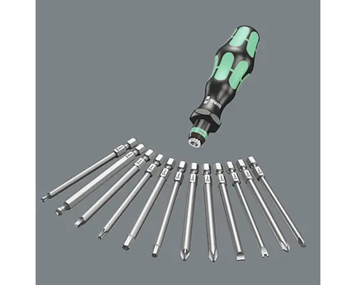 Set de biți Wera cu șurubelniță și diverse atașamente