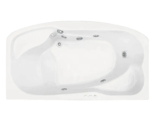 Cadă cu hidromasaj albă de sus