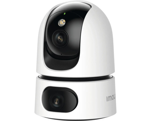 Cameră de securitate cu două lentile și logo Imou