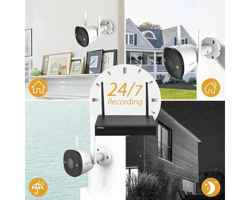 Cameră de supraveghere cu înregistrare 24/7 și funcții pentru interior și exterior