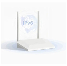 Router alb cu suport IPv6 pentru adresare îmbunătățită a rețelei.