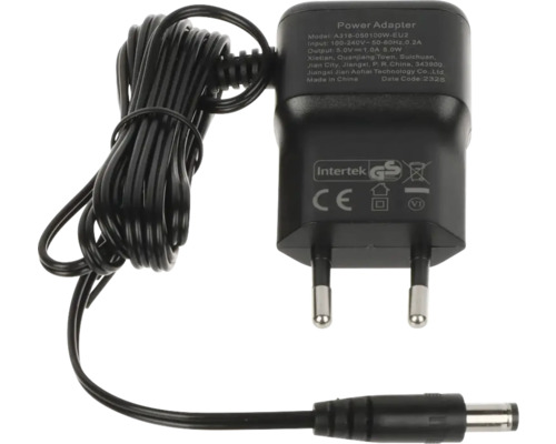 Adaptor de alimentare negru cu cablu și mufă europeană