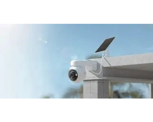 Cameră de supraveghere cu panou solar pentru exterior