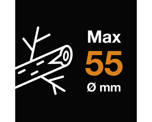 Grosime maximă lemn 55 milimetri