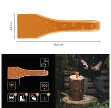 Pană de despicat din plastic Fiskars, lungime 15,5 cm