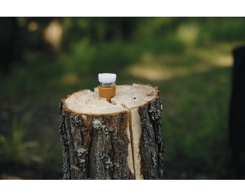 Ajutor de aprindere pe butuc de lemn