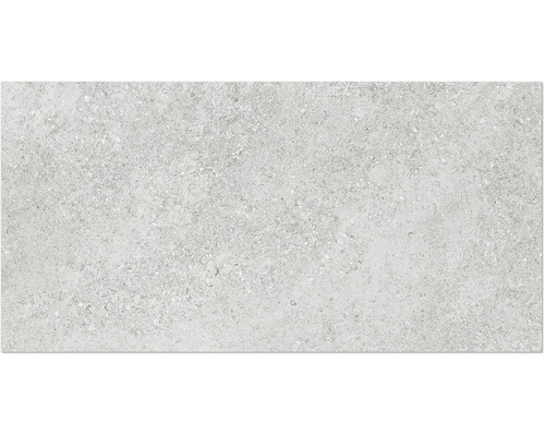 Placă de pardoseală deschisă la culoare cu aspect de piatră