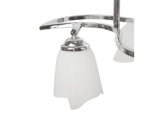 Lumină de plafon cu abajur din sticlă