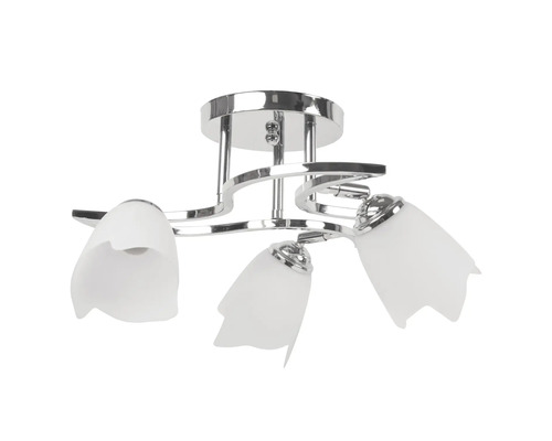 Lumină de plafon cu trei brațe și abajururi