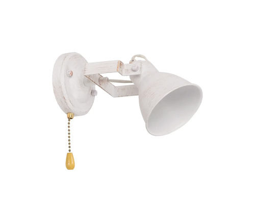 Spot aplicat Juno E27 max. 1x60W, alb patinat