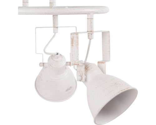 Lumină de plafon albă cu două spoturi