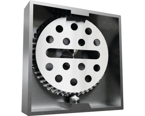 Vedere interioară a unui robinet de apă cu disc filtrant