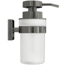Dozator de săpun de perete din metal și plastic pentru baie
