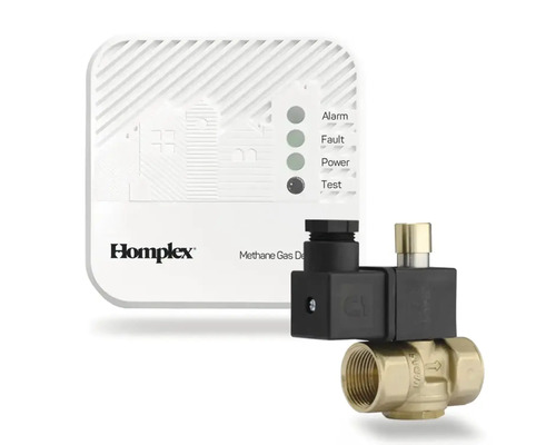 Detector de metan Homplex cu electrovalvă