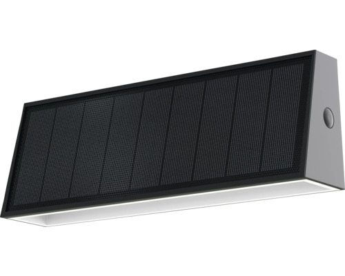 Lampă solară cu LED 700 lumeni 4000K IP44, plastic negru Lampă solară cu LED 700 lumeni 4000K IP44, plastic negru