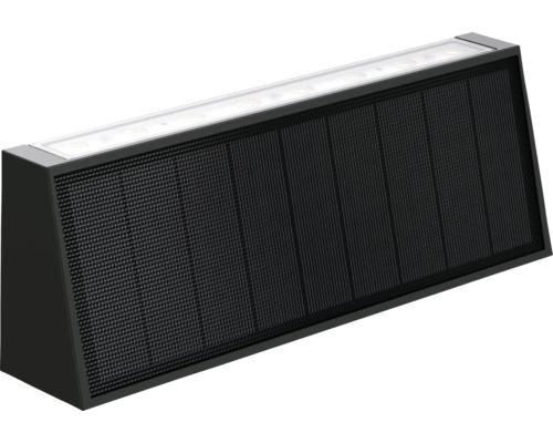 Lumină exterioară neagră cu panou solar