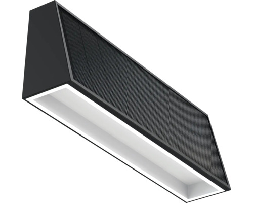 Lumină de tavan neagră cu structură de grilaj