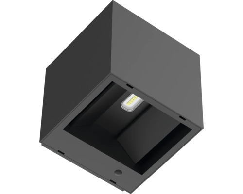 Lumină de perete exterioară cubică cu bec LED