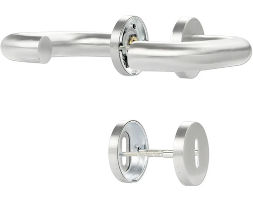 Mâner de ușă din oțel inoxidabil cu rozete