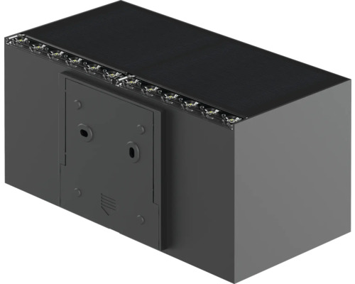 Lumină de exterior dreptunghiulară pentru montare pe perete cu iluminare LED