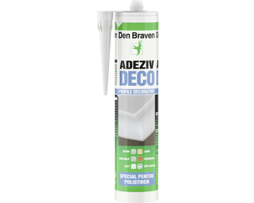 Adeziv Den Braven pentru plăci și profile decorative 280 ml Adeziv decorativ Den Braven pentru profile ornamentale