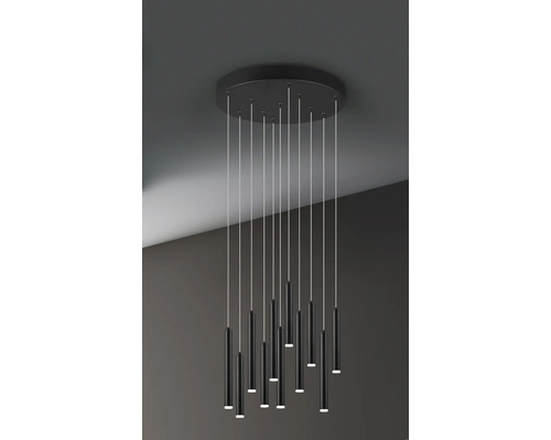 Lumină de tavan cu mai multe pandantive cilindrice