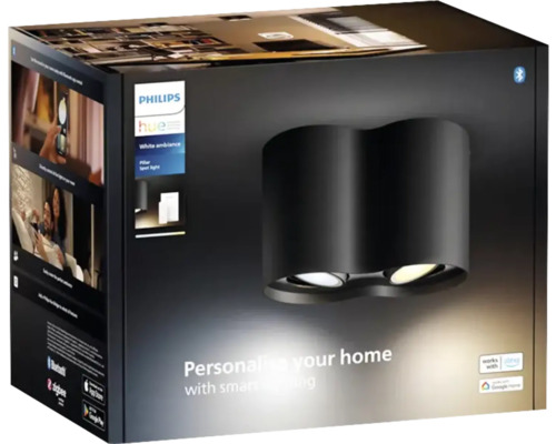 Ambalajul unui spot Philips Hue Pillar pentru interior