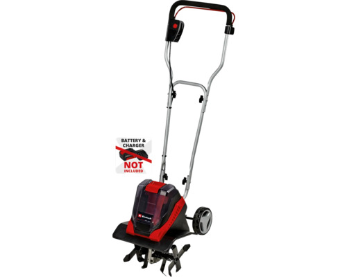 Motosapă/ motocultor pe acumulator Einhell Power-X-Change GE-CR Basic 30 Li 2x18 V lățime lucru 30 cm fără acumulator și încărcător incluse Motocultor cu acumulator cu tijă metalică și dinți rotativi