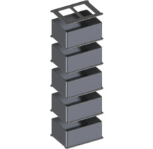 Recipiente metalice stivuibile cu capac pentru ordine și depozitare