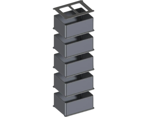 Recipiente metalice stivuibile cu capac pentru ordine și depozitare