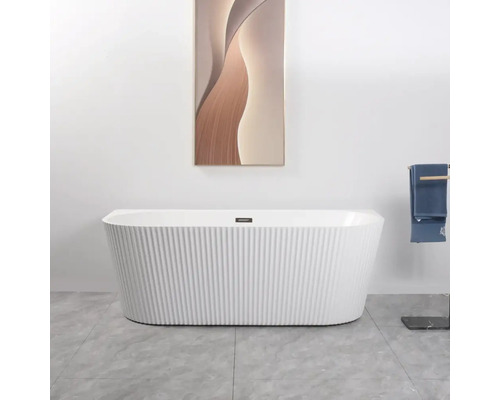 Cadă freestanding dreptunghiulară riflaj 6620, acril, | HORNBACH