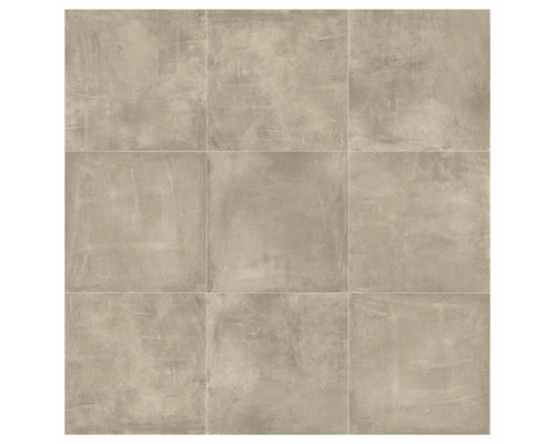 Plăci de pardoseală pătrate cu aspect de beton, montate