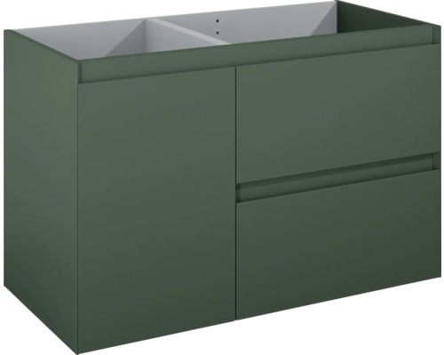 Dulap bază lavoar Jungborn DECEM, 2 sertare 1 coș rufe stânga, MDF, 100 cm, verde mat Dulap bază lavoar Jungborn DECEM, 2 sertare 1 coș rufe stânga, MDF, 100 cm, verde mat