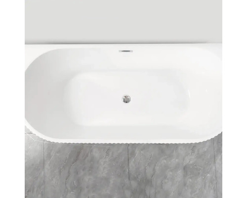 Cadă freestanding dreptunghiulară riflaj 6620, acril, | HORNBACH