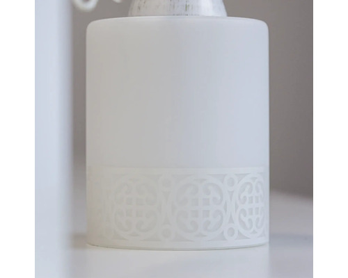 Abajur din sticlă cu model ornamental