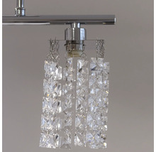 Lumină de plafon cu elemente de cristal