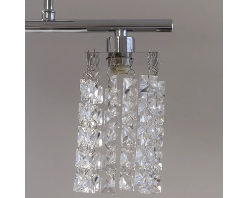 Lumină de plafon cu elemente de cristal