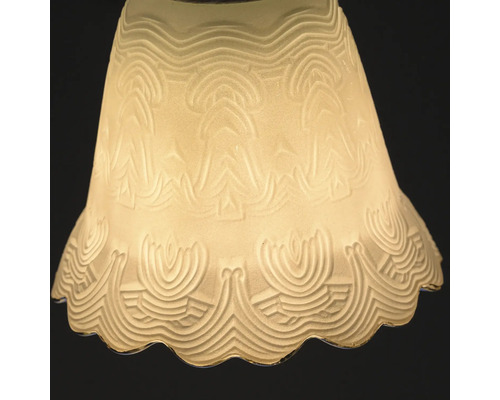 Abajur decorativ din sticlă cu model în relief