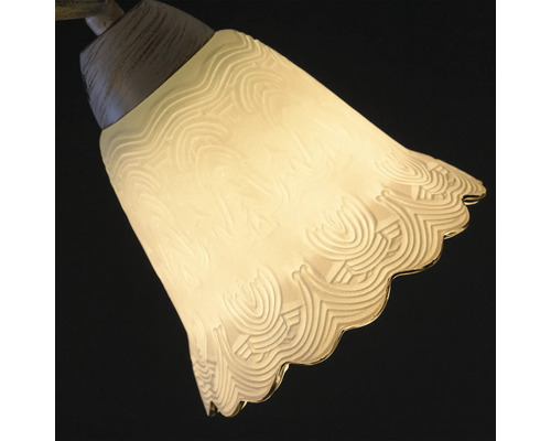 Abajur din sticlă cu model