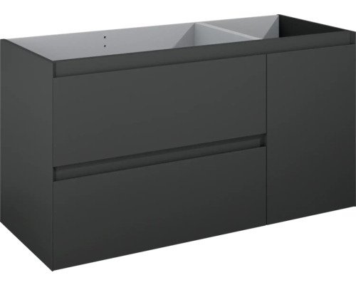 Dulap bază lavoar Jungborn DECEM, 2 sertare 1 coș rufe dreapta, MDF, 120 cm, antracit mat Dulap bază lavoar Jungborn DECEM, 2 sertare 1 coș rufe dreapta, MDF, 120 cm, antracit mat